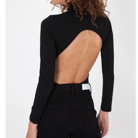 Style Addict Black Open-Back Bodysuit - Picture 6 of 9